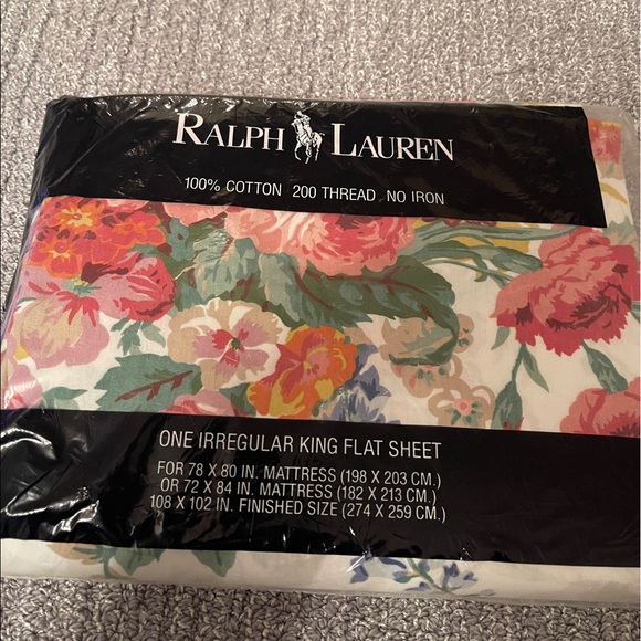 Ralph Lauren king flat sheet